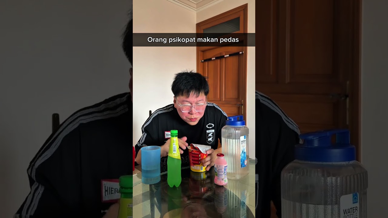 Orang normal vs psikopat makan pedas 🥵🥵 