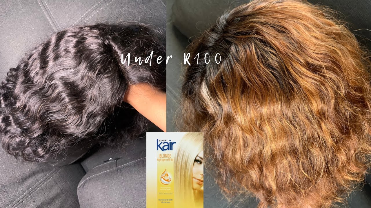 DYEING A WIG FROM BLACK TO HONEY BLONDE (OMBRÉ) ft Kair Blonde High-light Kit | Lelo Simelane
