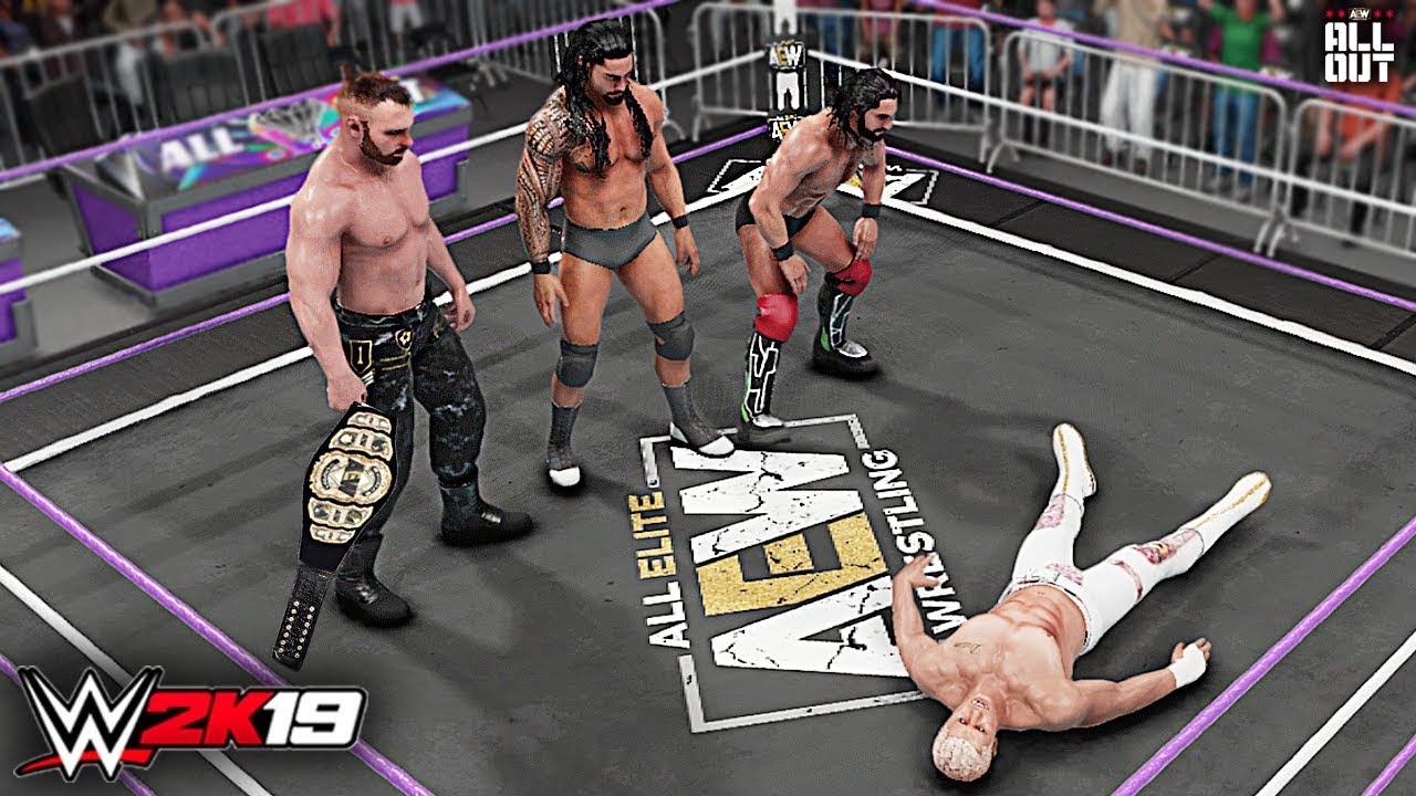 WWE 2K19 Custom Story - Jon Moxley Reunites The Shield at AEW All Out 2019 ft. Cody, Reigns, Rollins