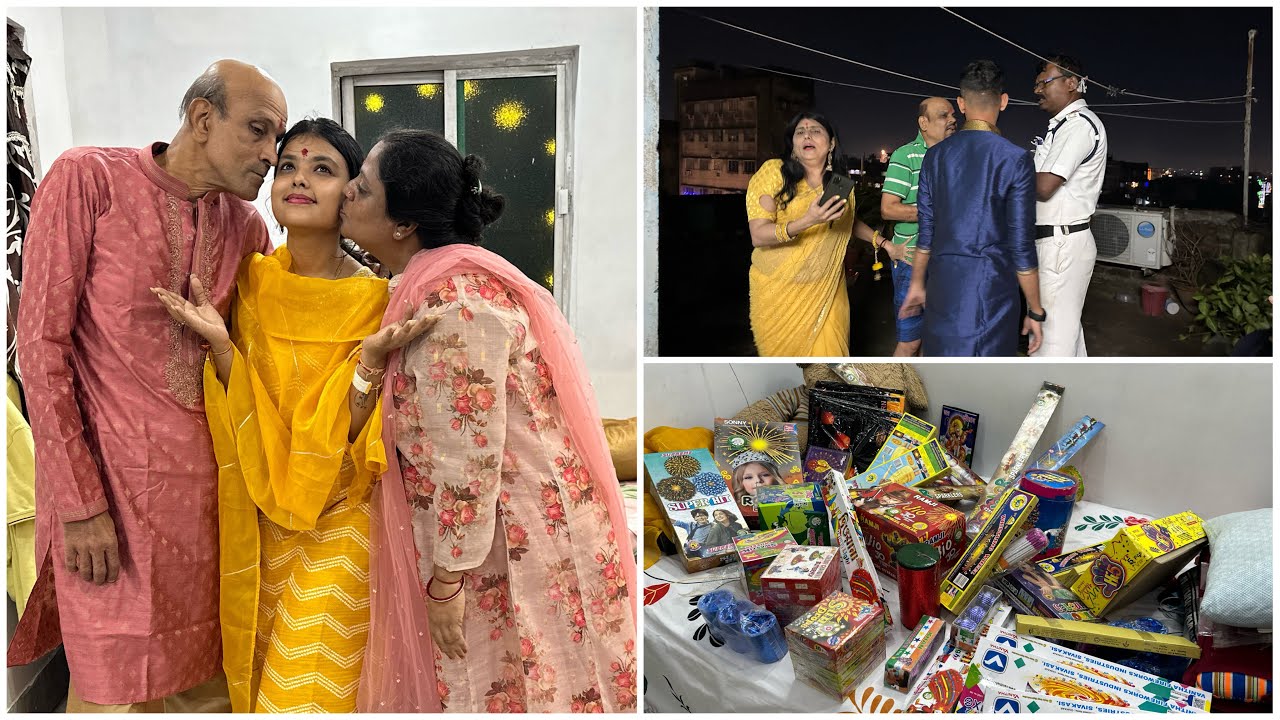 Diwali celebration 🎉 || Police Ahgye Ghar Pe 😱 || alkaagarwal || kolkata