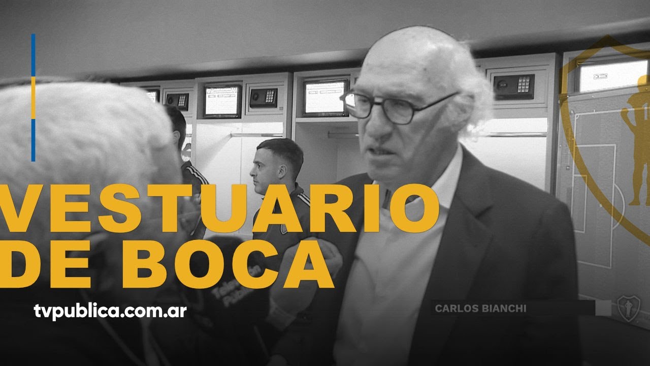 Vestuario del equipo de Boca en la despedida de Riquelme - Un partido para toda la vida