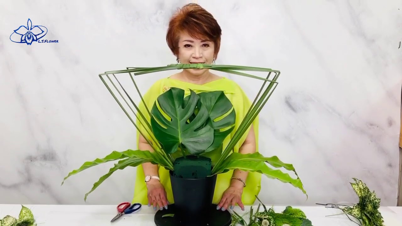 李淑惠老師.綠色迷蹤.合成花應用