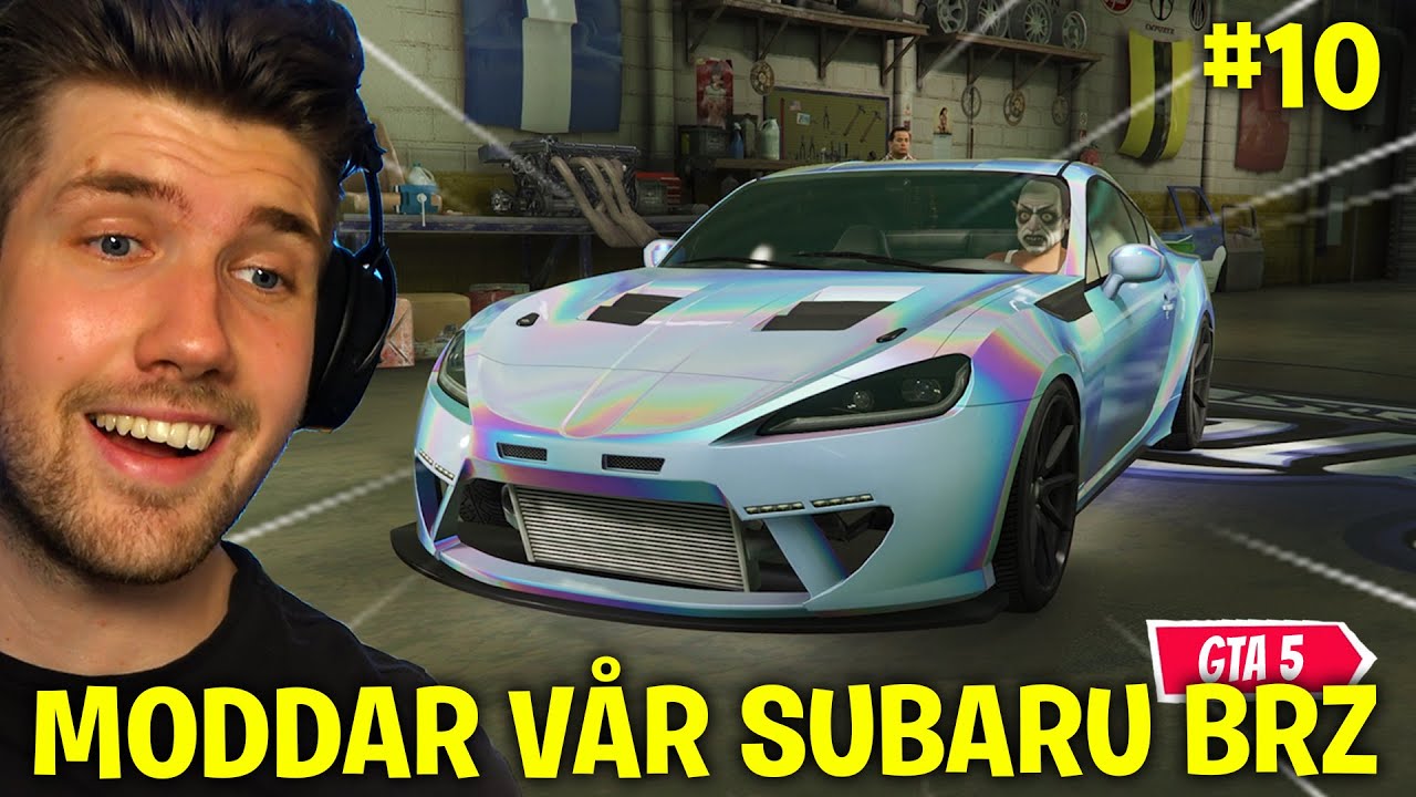 GTA ONLINE  - MODDAR VÅR BRZ MED HELT NYTT PAINTJOB & GIGANTISK VINGE! *FULLMODDAD HSW BIL*