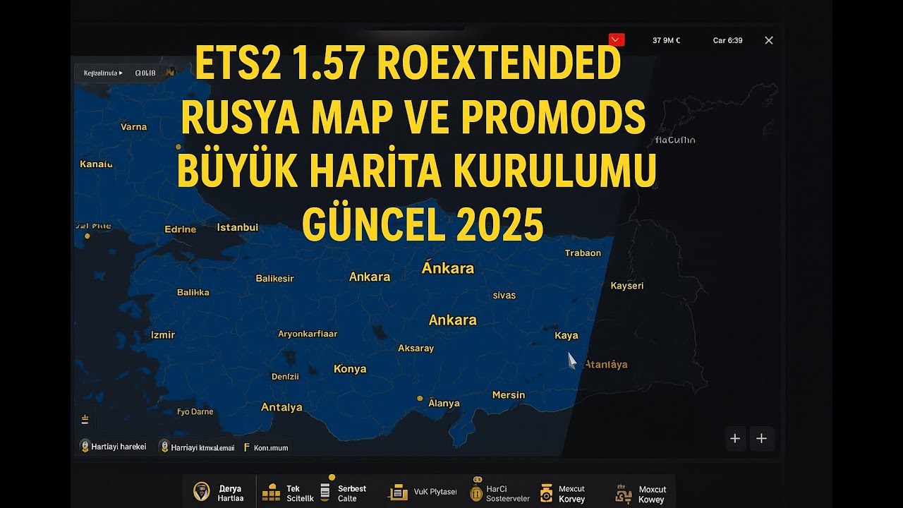 ETS2  1.57 ROEXTENDED T&Uuml;RKİYE HARİTASI RUSYA MAP VE PROMODS 3 B&Uuml;Y&Uuml;K HARİTA KURULUMU !!!! G&Uuml;NCEL 2025
