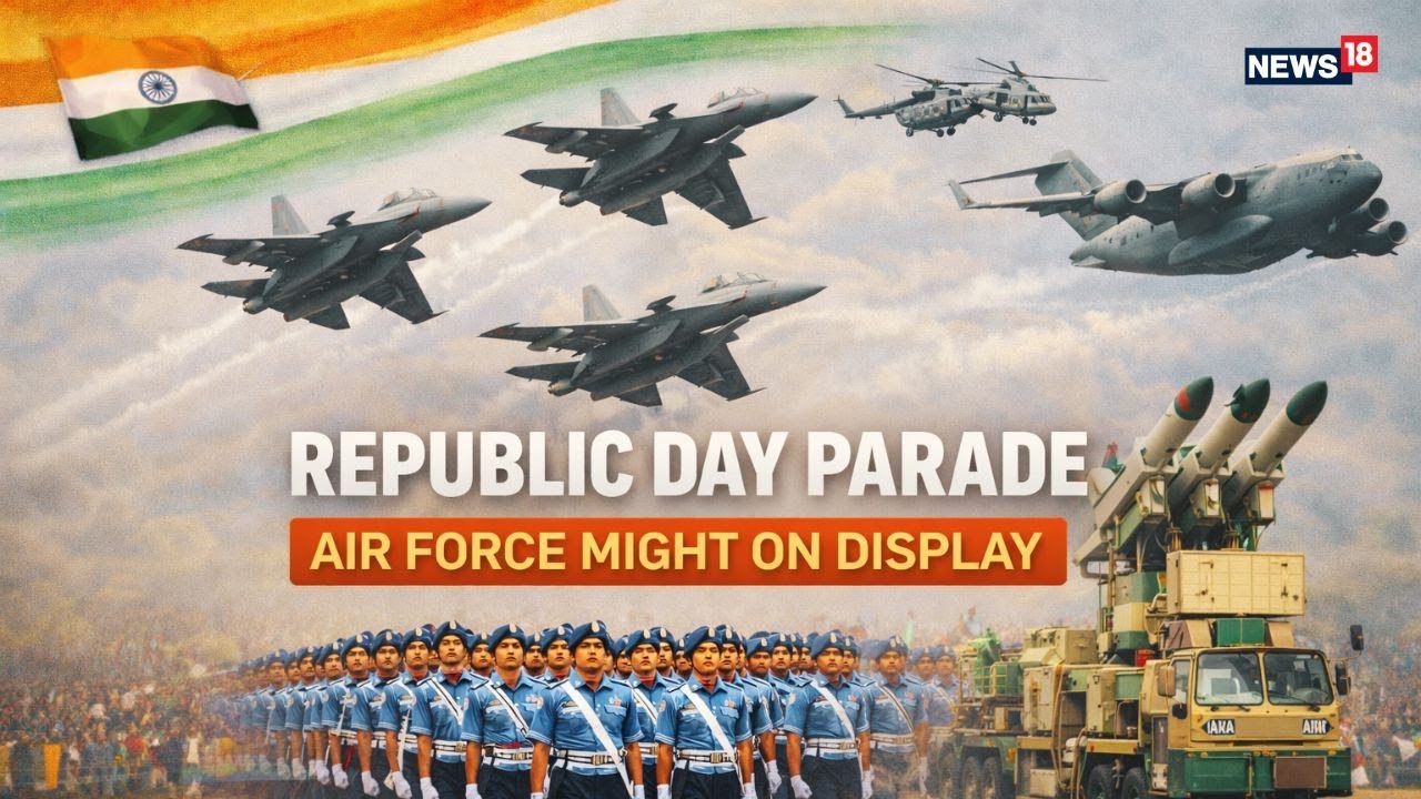 Republic Day 2026 LIVE: IAF Flypast & Air Force Might on Full Display