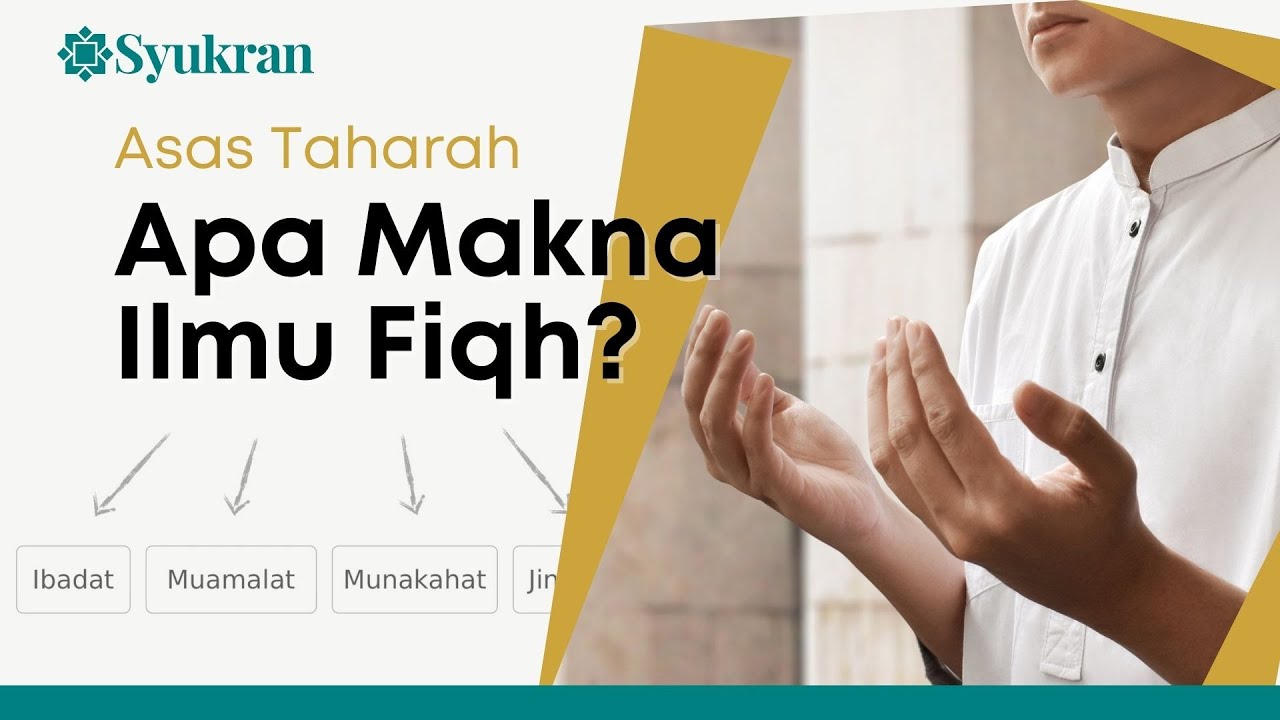 Pembahagian ilmu Fiqh (Simple Graphic) - #AsasTaharah