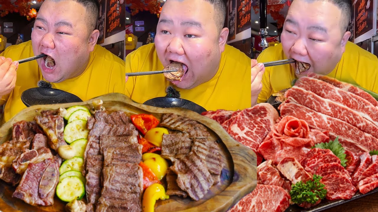 日式烤肉三人384元！服務員：你們比團建吃的都多！老闆要請胖哥去旁邊店吃飯【櫻木花胖】