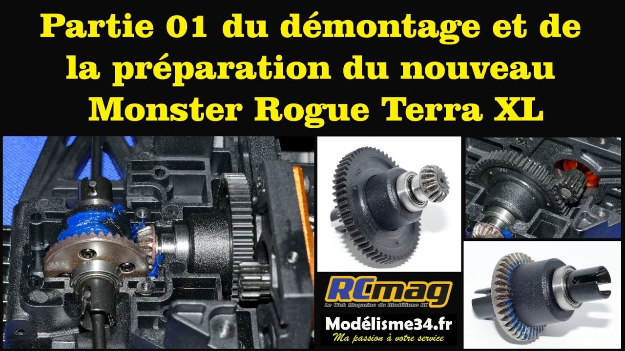 Partie 01 du démontage et de la préparation du nouveau Monster XL Rogue Terra de chez Hobbytech