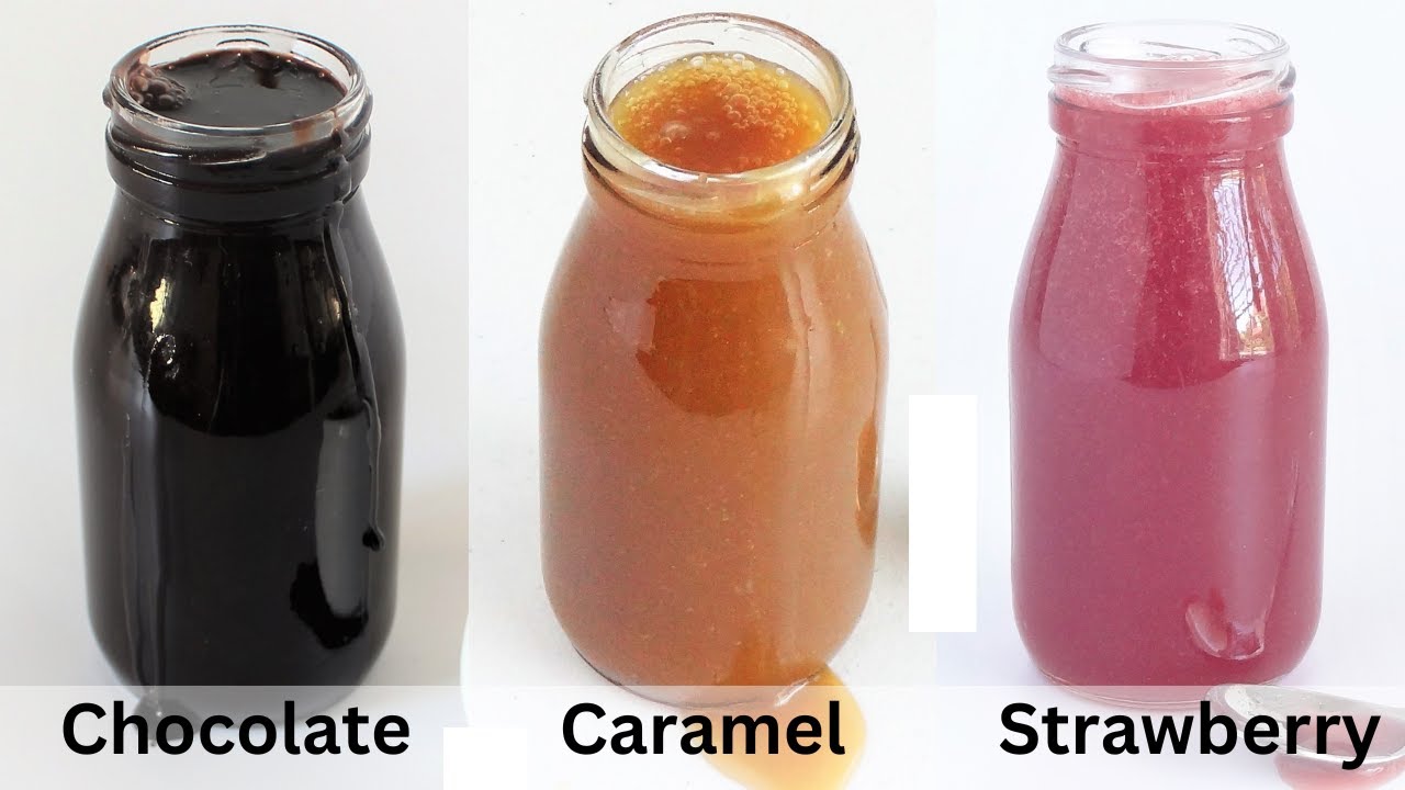 Dessert Syrup Sauces Cheap and Easy SAVE Money! Chocolate Caramel Butterscotch Strawberry