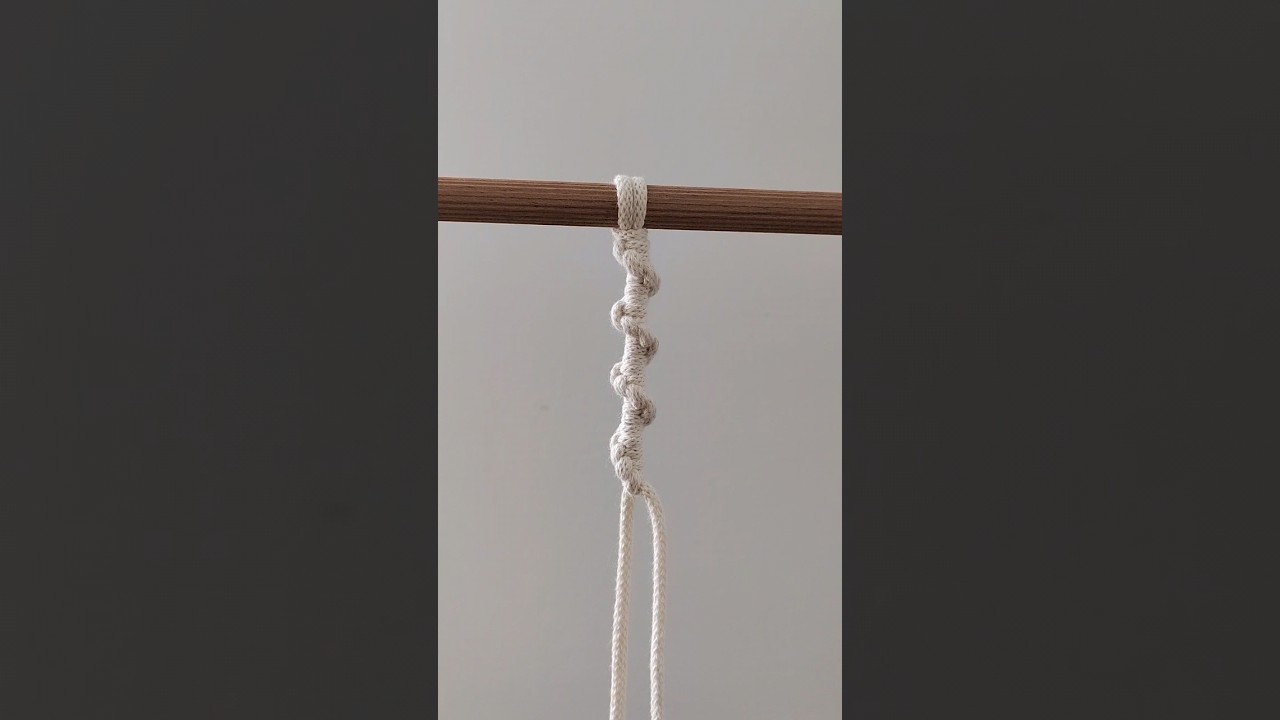 Makram&eacute; spir&aacute;l minta / macrame spiral knot tutorial for beginners #macrametutorial