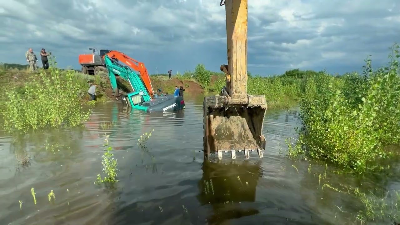 Работа на экскаваторе.