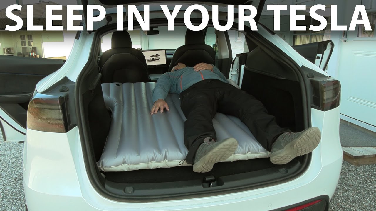 Exped MegaMat Duo & TopFit inflatable mattress for Tesla Model Y