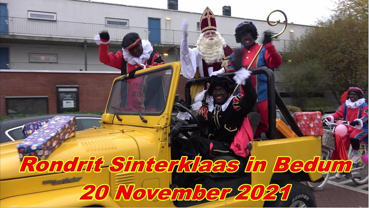 Rondrit Sinterklaas in Bedum  20- 11- 2021.