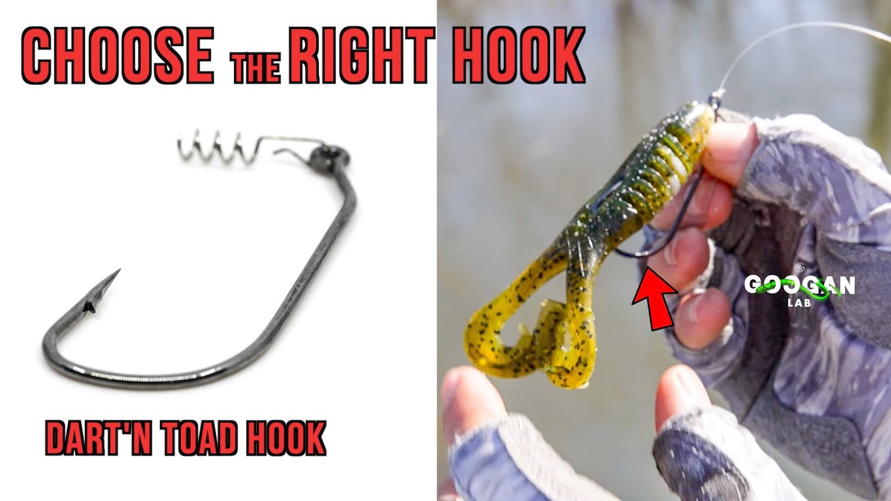 HOW TO Choose the PERFECT Fishing HOOK! ( DART'N TOAD HOOK TIPS )