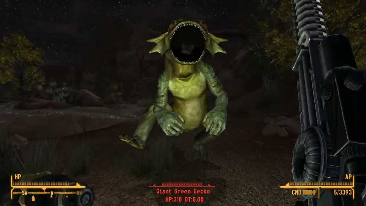 Fallout: New Vegas- Exploring around Zion /Looting stuff and Combat