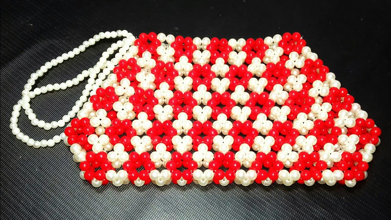 How to make beaded purse/পুতির নতুন ডিজাইন ব্যাগ/পুতির ব্যাগ/Craft creations by lima