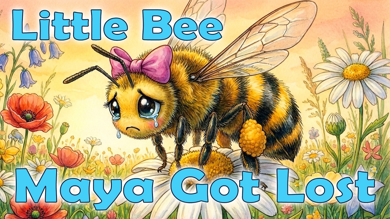 🐝 Little Bee Maya Got Lost | Animated Fairy Tale Song for Kids