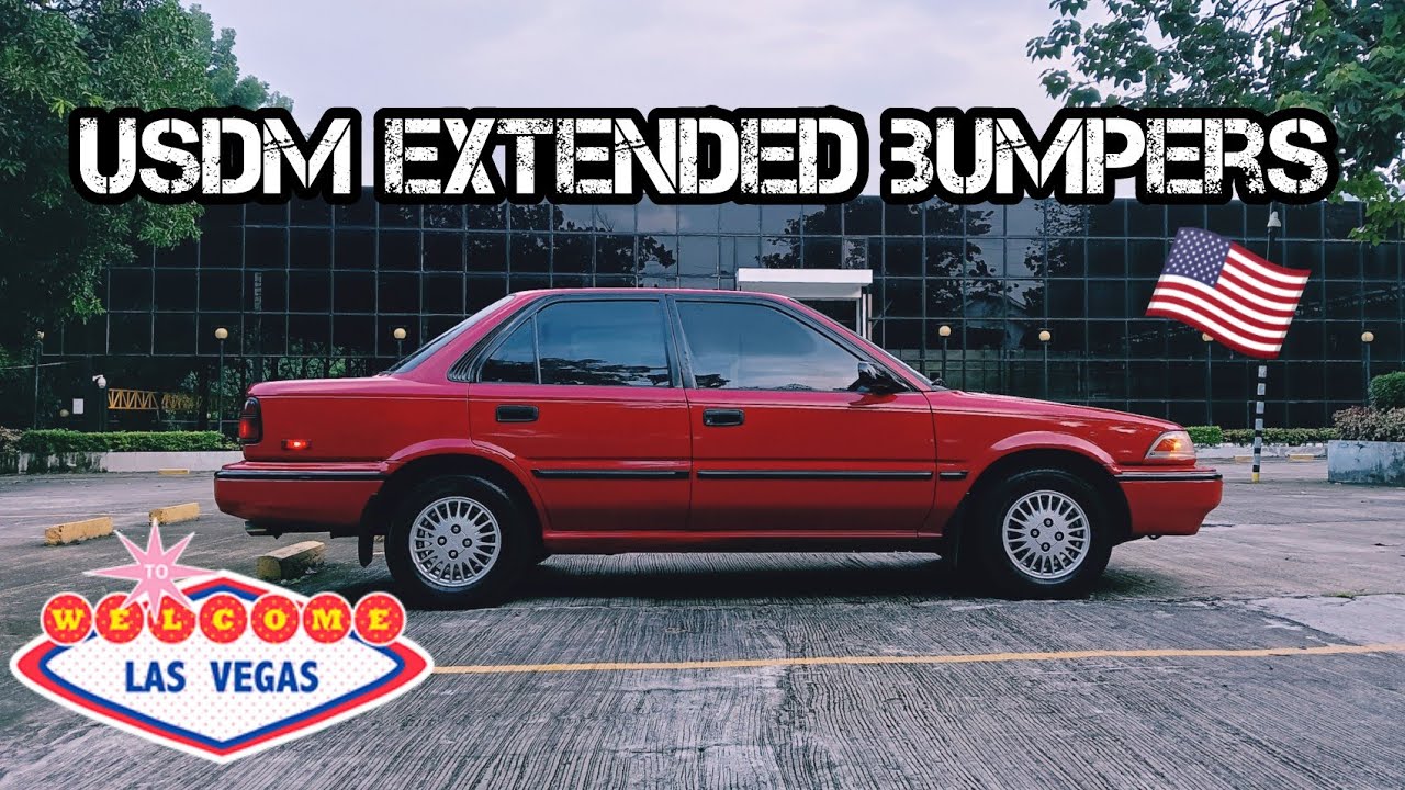 Corolla USDM Bumpers Installed | Extended Bumpers |  US Version