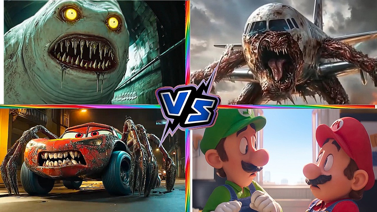 McQueen MONSTER VS SUBPER Mario VS Head Eater VS  INFECTED Sky  Tiles Hop EDM Rush 🎮 3