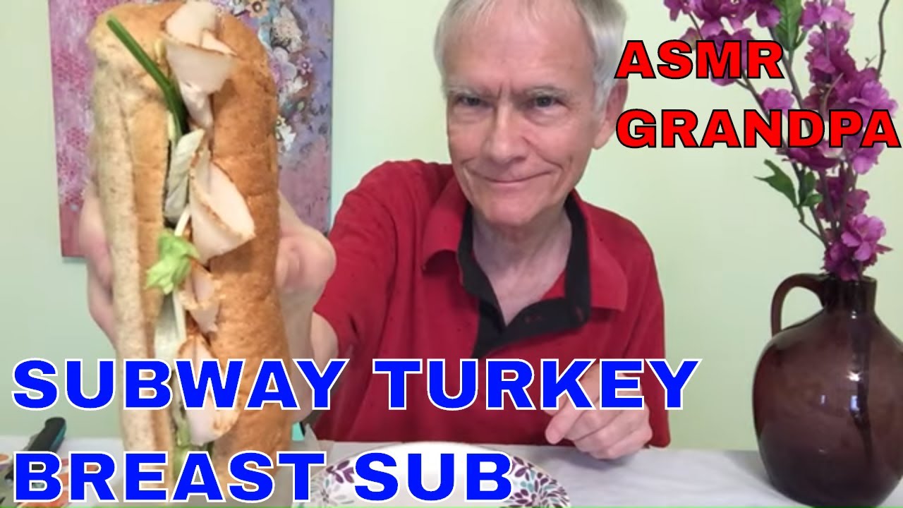 SUBWAY Turkey Breast Sub ASMR - MOST POPULAR Subway Sub!