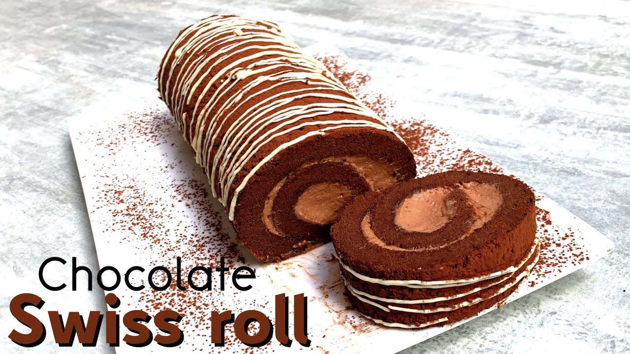 Chocolate swiss roll - Swiss roll recipe
