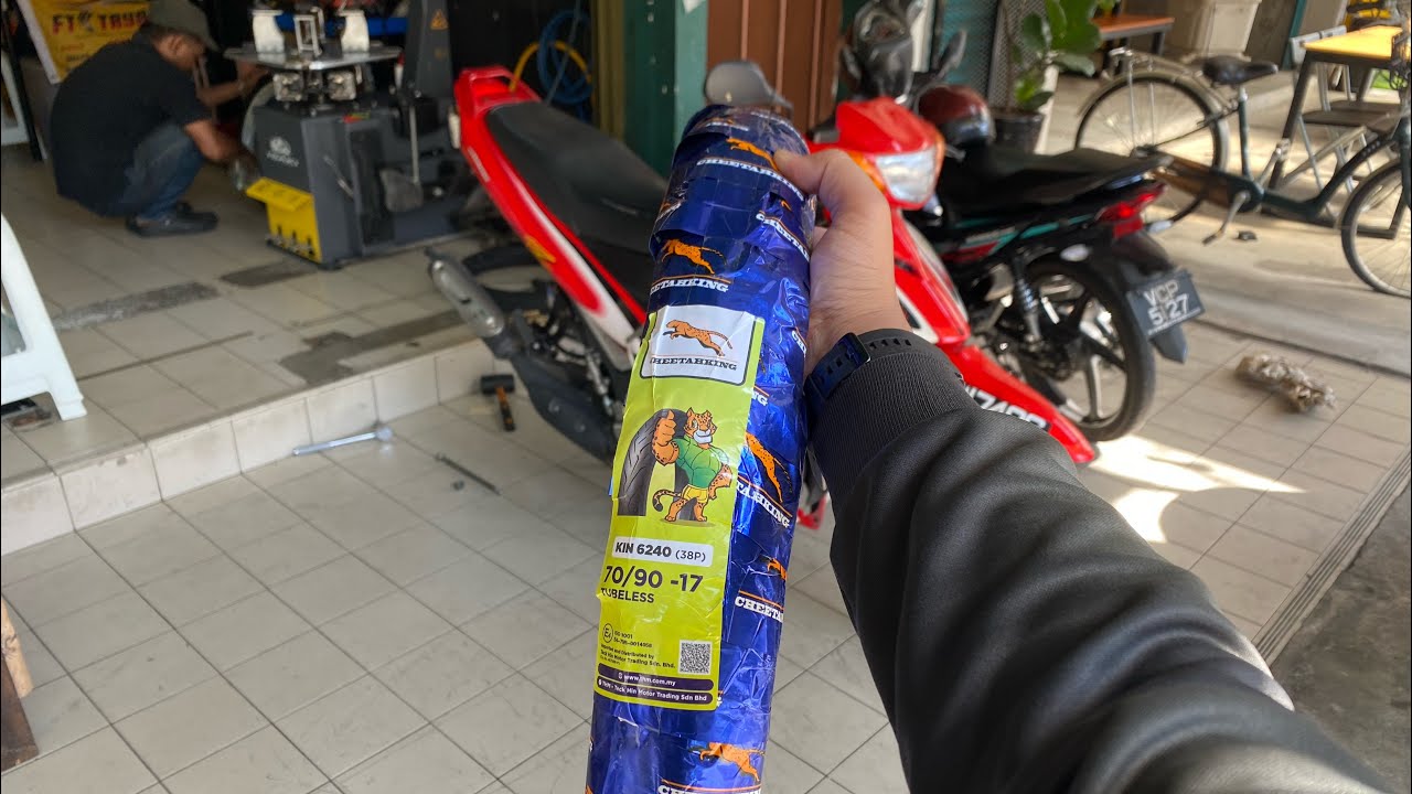 SEBELUM KITA 'PORTING' HEAD BLOK, TUKAR DULU TAYAR 125z Harga MURAH TERUK!! 🤩