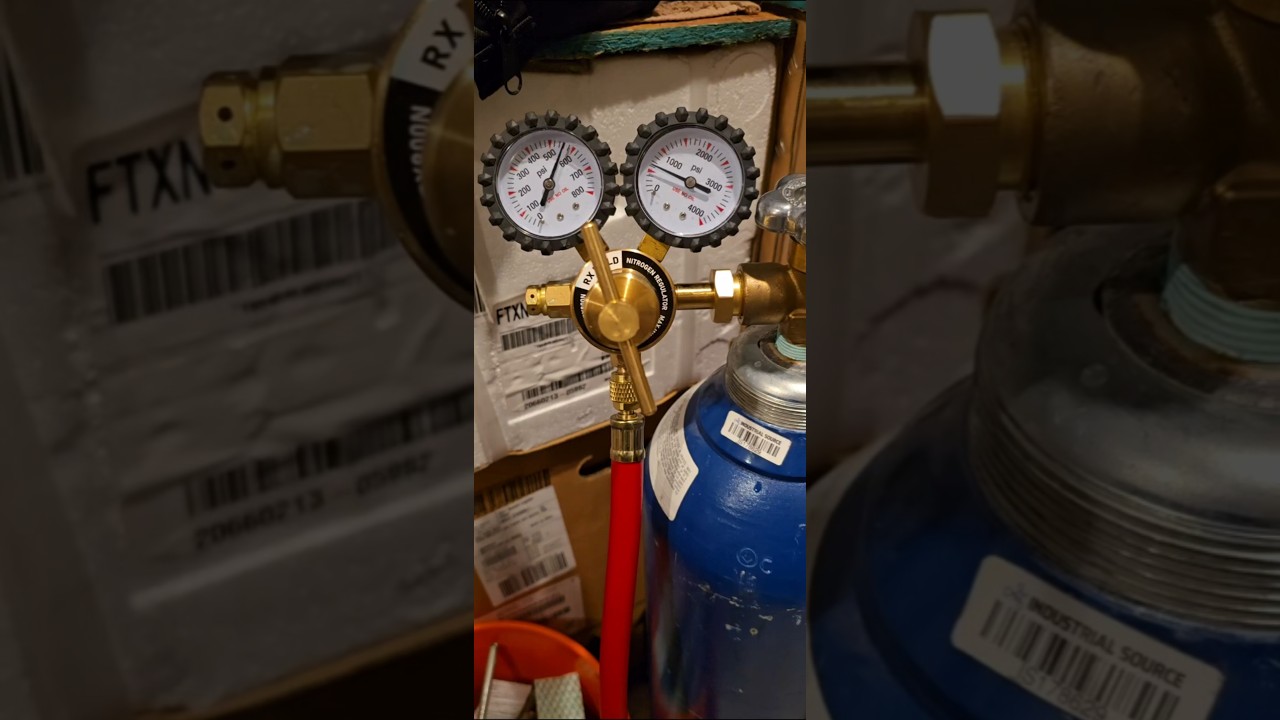 RX Weld Nitrogen regulator Senville, Pioneer, Rovsun,Gree, Elitech ...Mini split pressure test