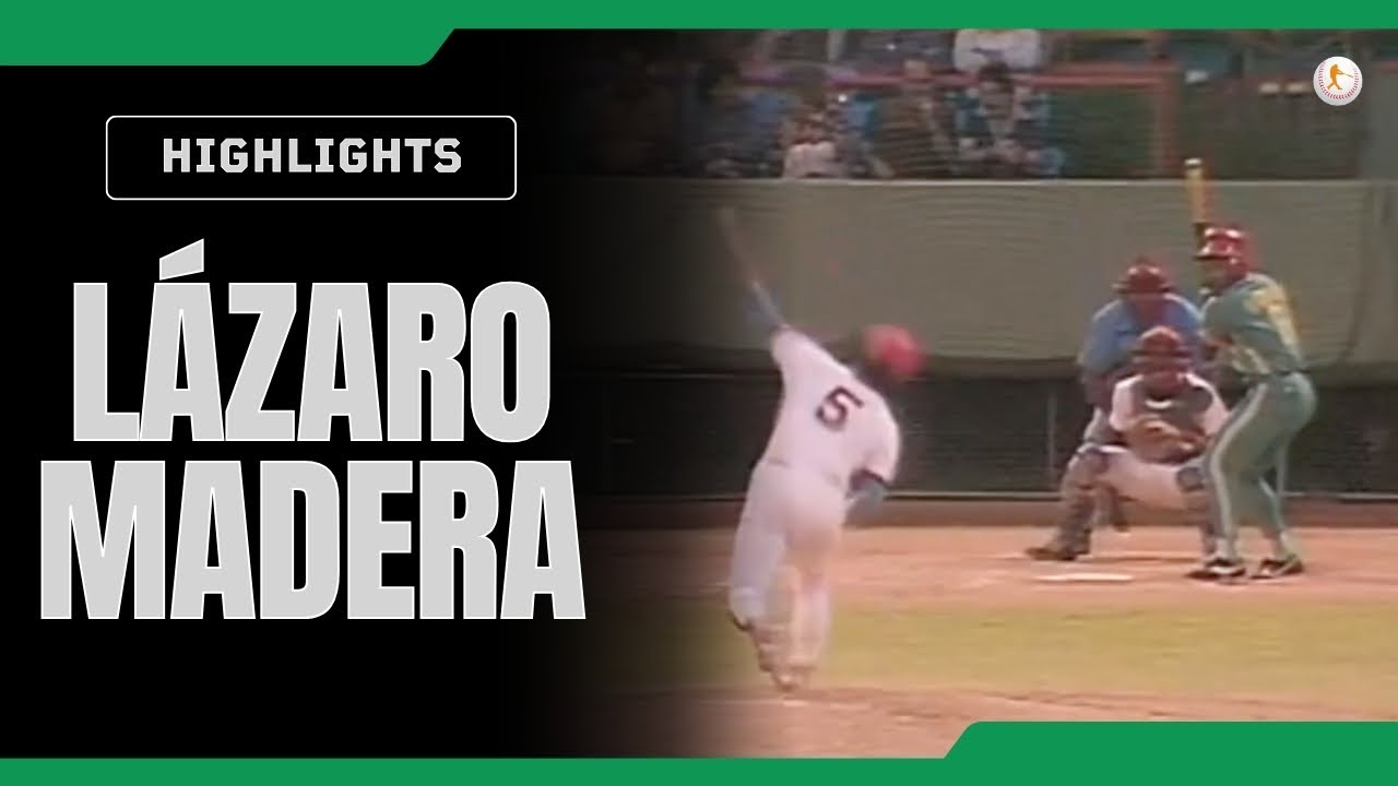 LAZARO MADERA HIGHLIGHTS Jonrones LAZARO MADERA, Batazos, jugadas y Fildeos Lazaro Madera 1985-1997