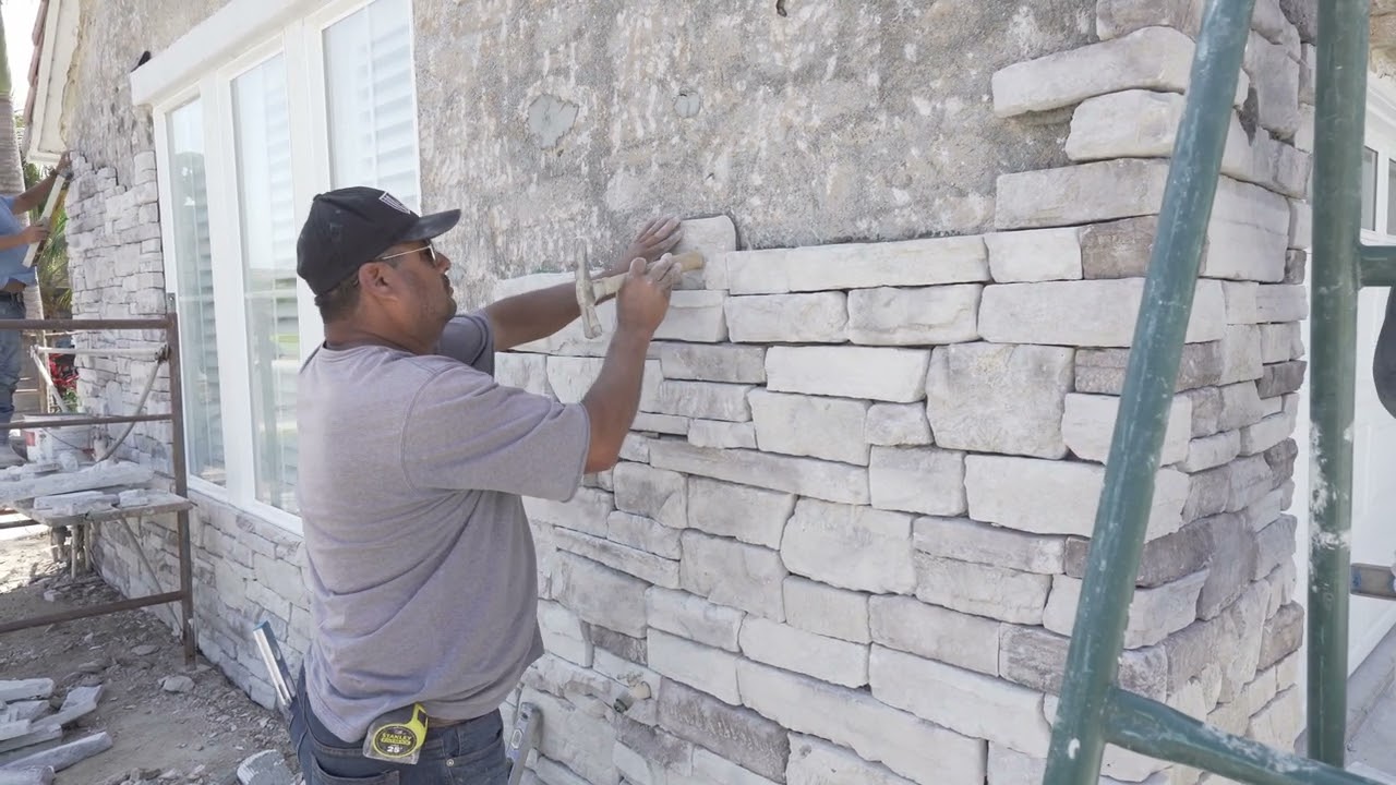 STONE VENEER INSTALL