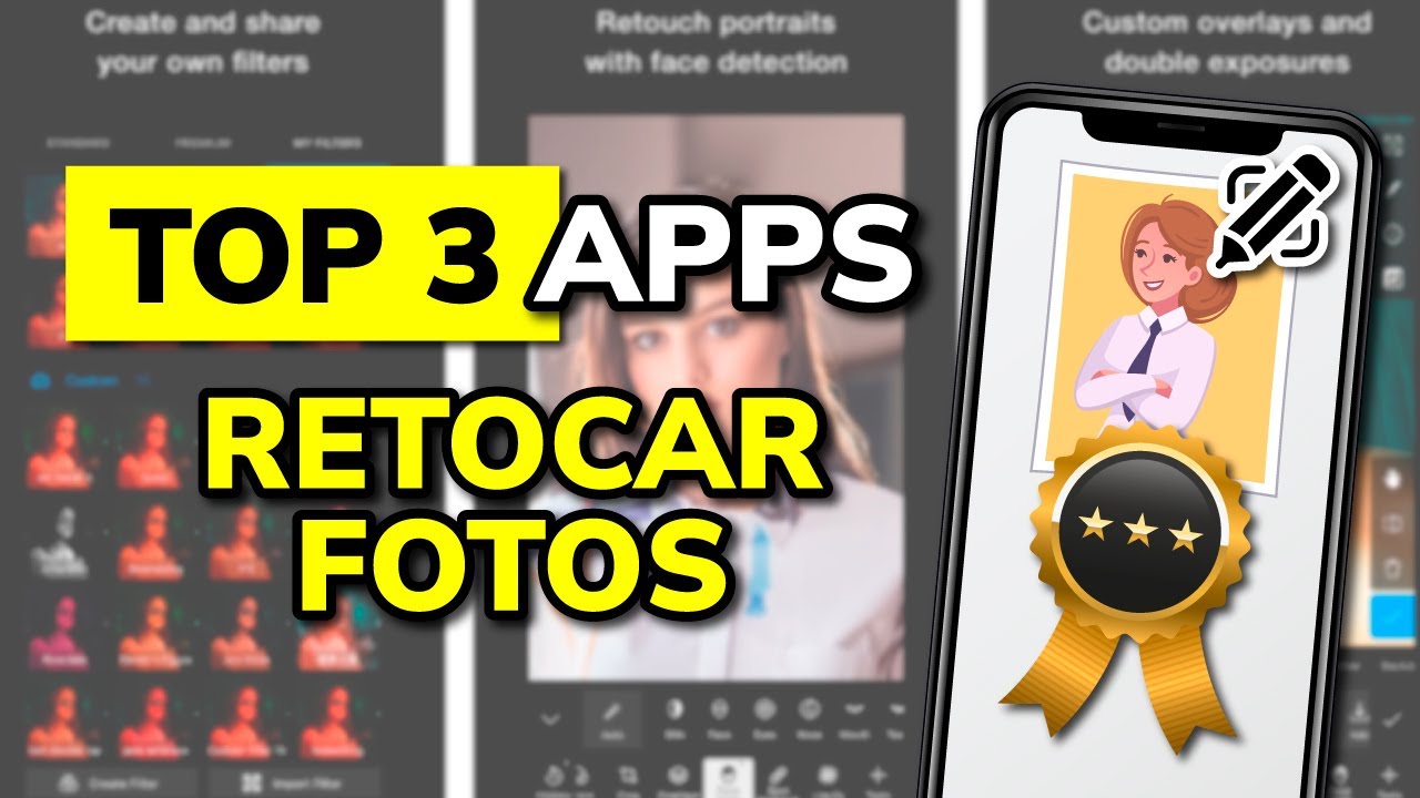 🥇 3 Mejores APPS para RETOCAR FOTOS en 2026