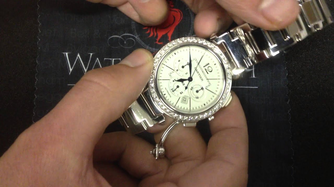Cartier Pasha Chronograph White Gold Luxury Watch Review