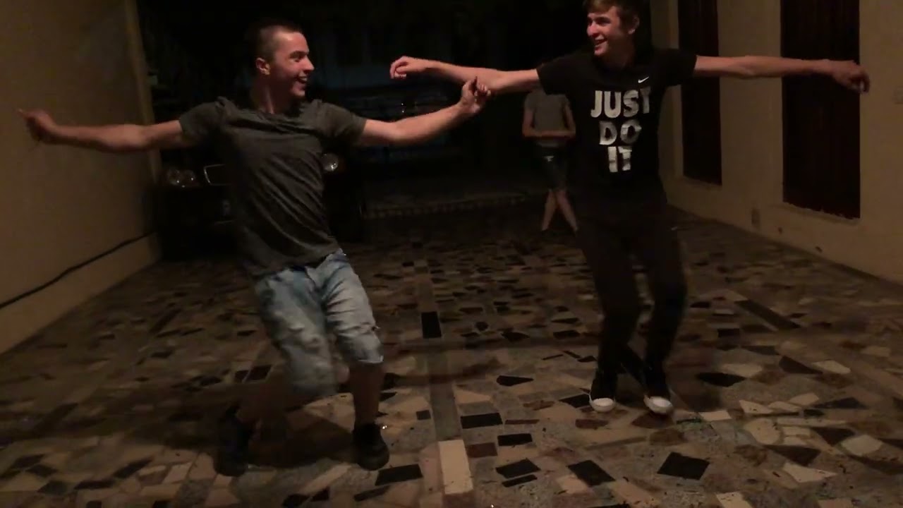 My Host Brother and Friends Dancing & Host Mom Joins In!