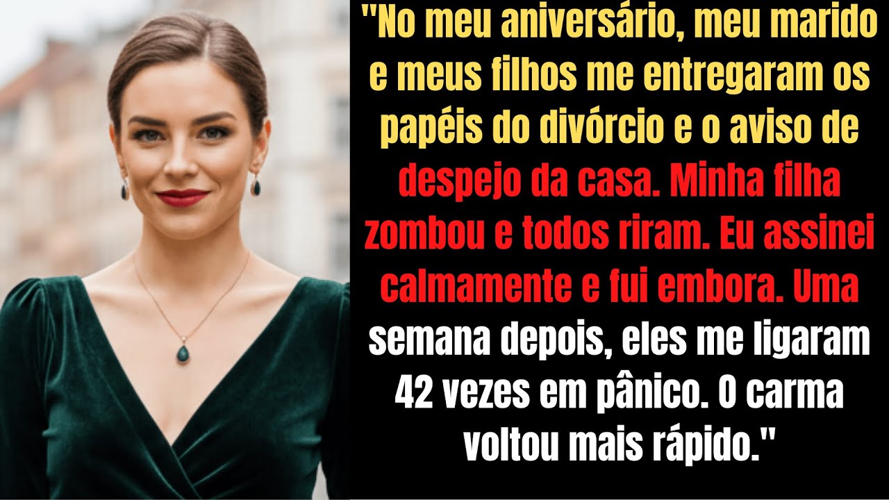 No meu aniversário, eles me deram o DIVÓRCIO: 1 semana depois, imploraram o meu PERDÃO! 😱💔