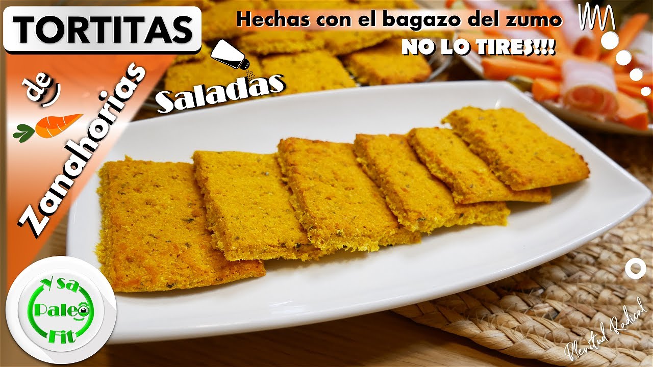 NO TIRES EL BAGAZO DEL ZUMO DE ZANAHORIAS 🥕🥕🥕 Cómo hacer Tortitas saladas hechas con el bagazo? 🥕🥕🥕