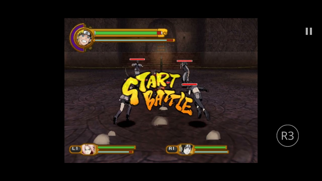Naruto ultimate ninja 5 ps2 RA Sidequest Chambers of darkness White chapter parte 2