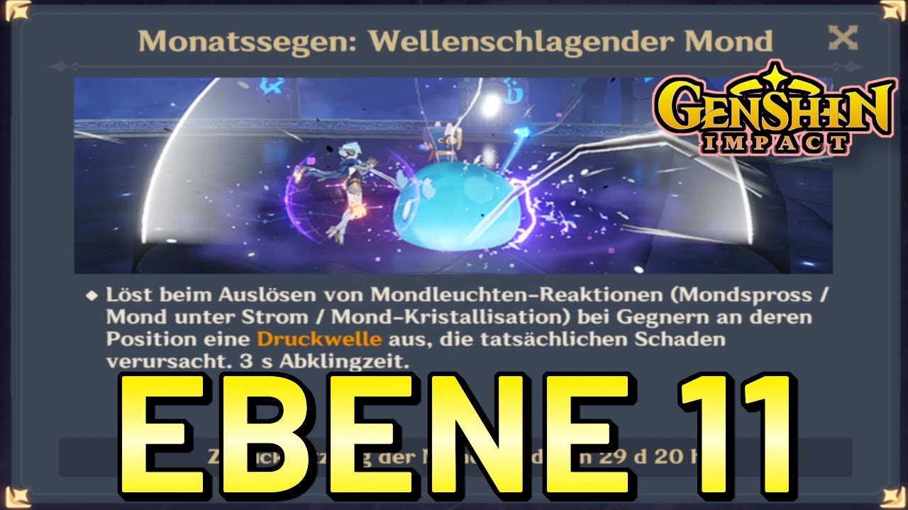 Genshin Impact - Gewundener Abgrund, Ebene 11 Raum 1-3, 4 Sterne Figuren = 9 Sterne, Januar 2026