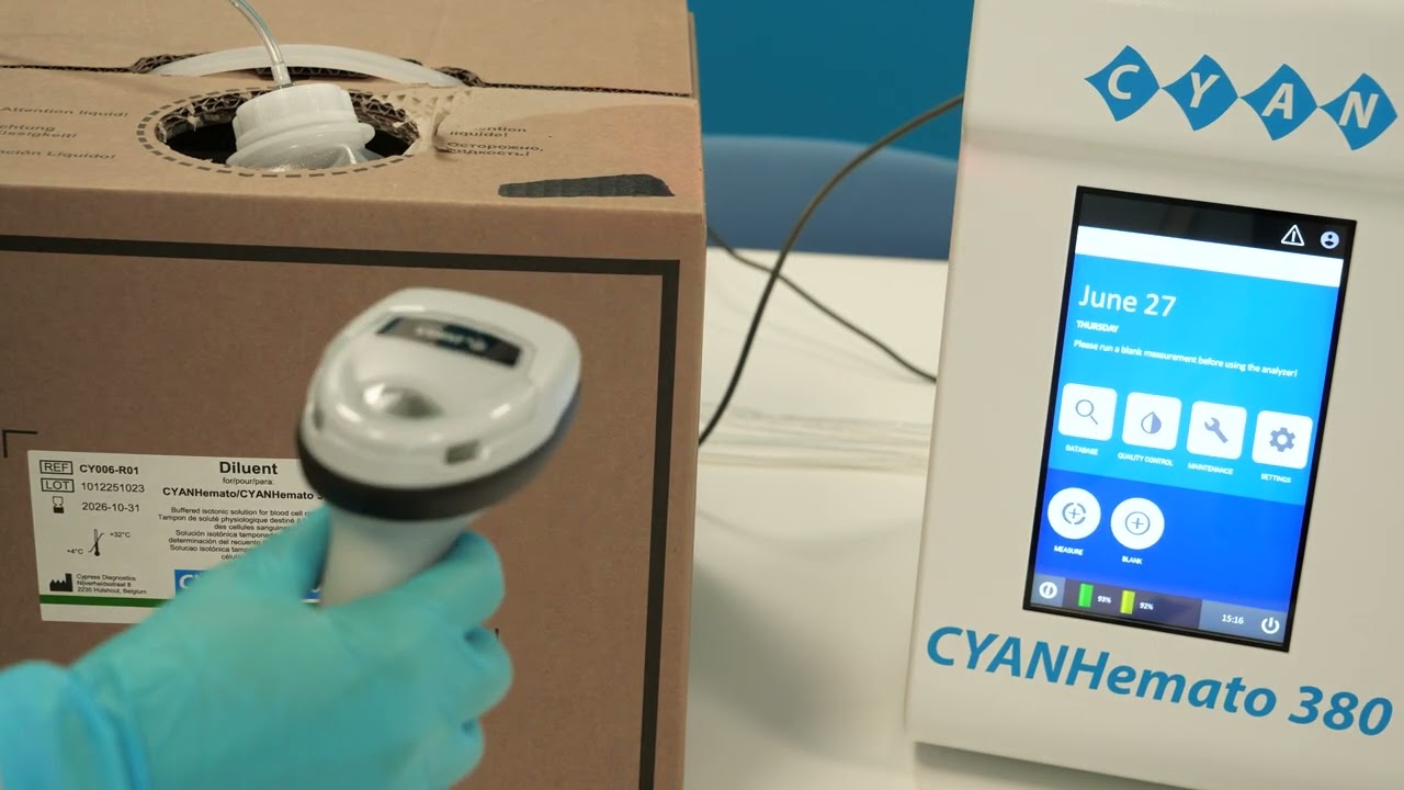 CYANHemato 380 Déballage et installation