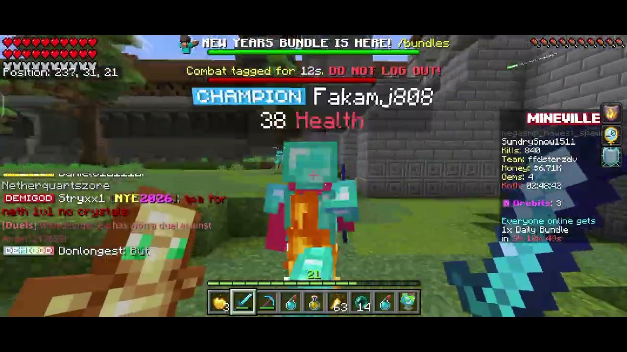 Mineville lifesteal douing spawn pvp