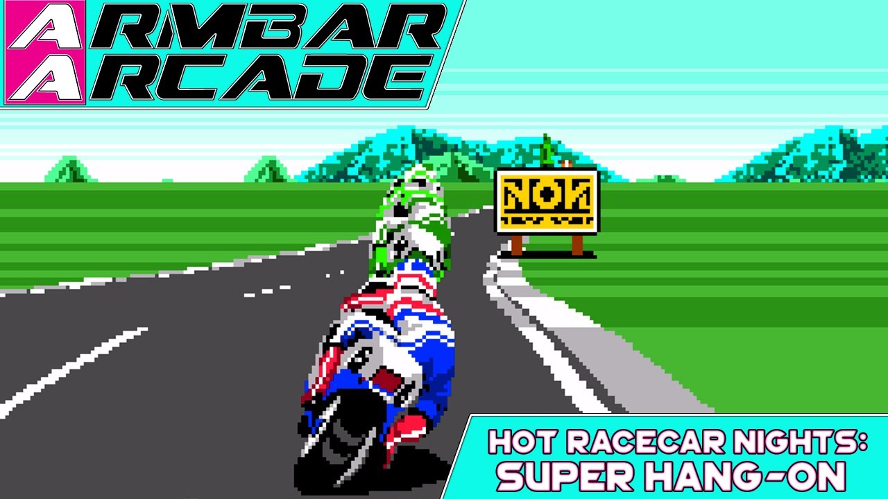 Super Hang-On - 170MPH WITH NO BRAKES!! [Hot Racecar Nights] | Armbar Arcade