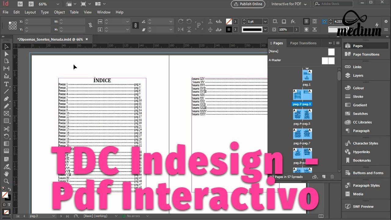Indesign | TDC | Tabla de Contenido | TOC