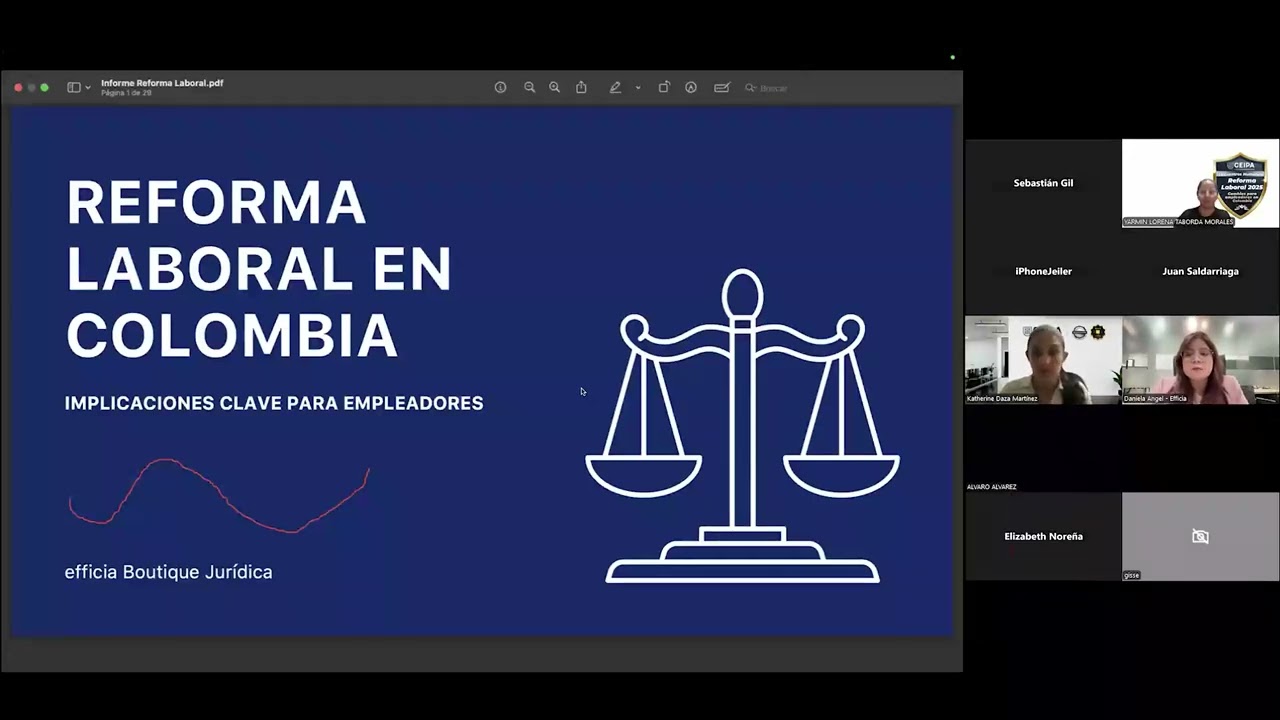 Webinar Reforma Laboral en Colombia