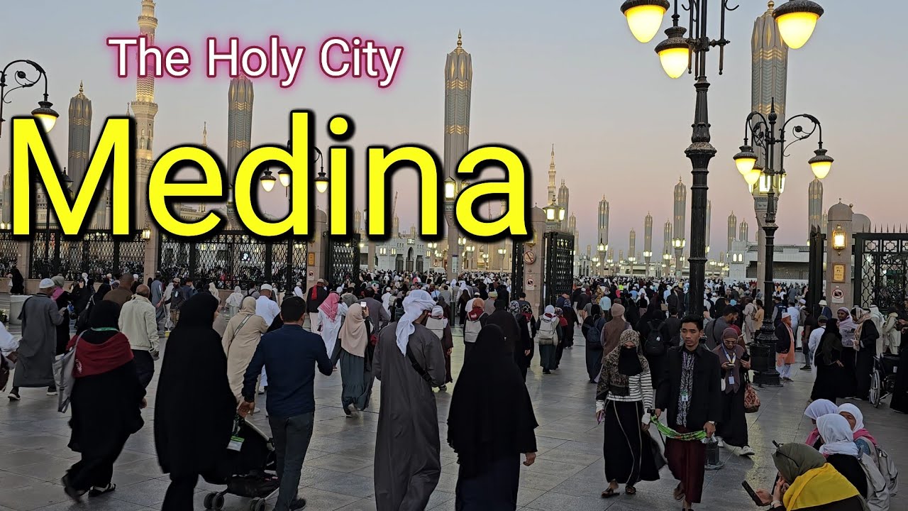 Medina - Evening walk Around the Prophet's Mosque | Saudi Arabia 🇸🇦 February 2026 [ 4k HDR ]
