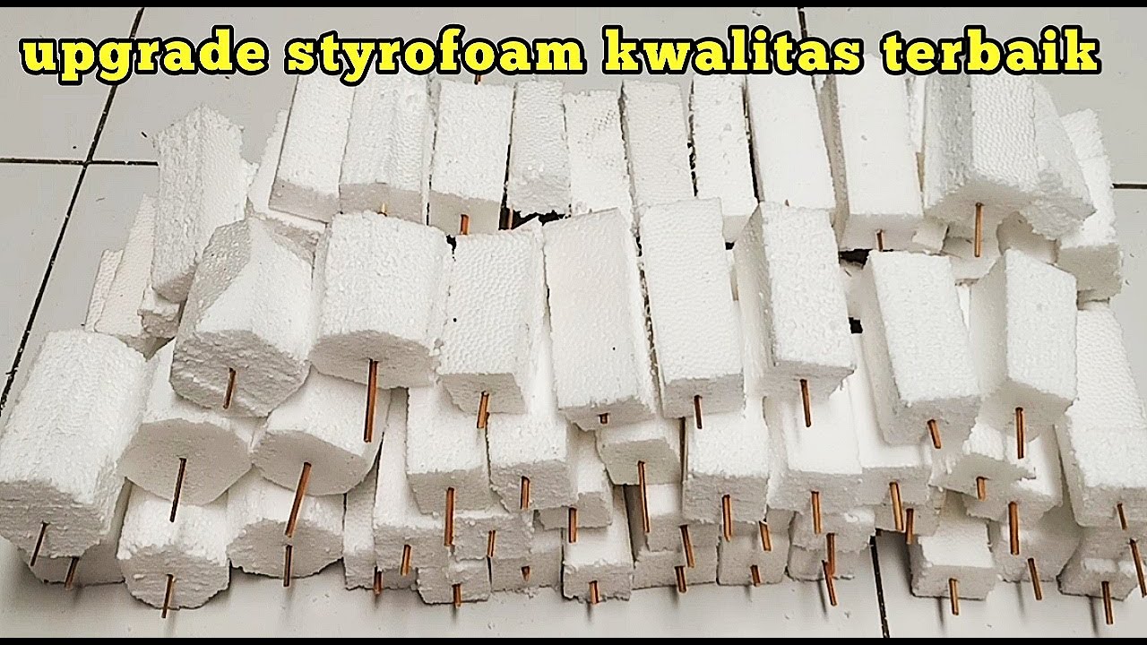 cara memadatkan mengeraskan styrofoam secara manual | bahan pelampung terbaik