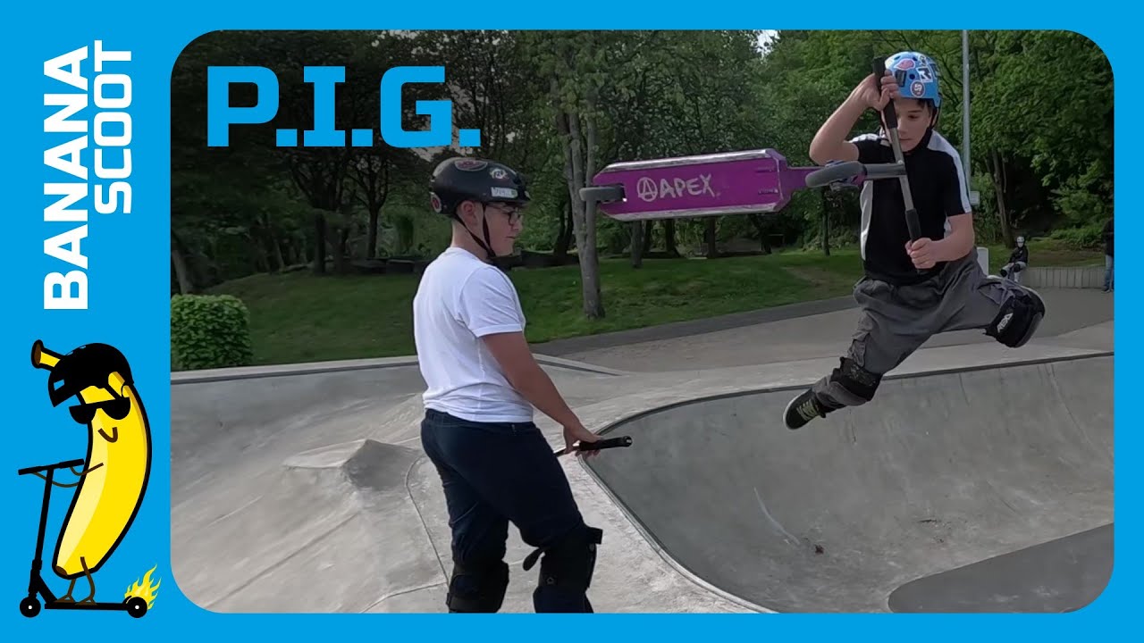 Jan, Alessio & Marlon mit Game of P.I.G. | Banana Scoot