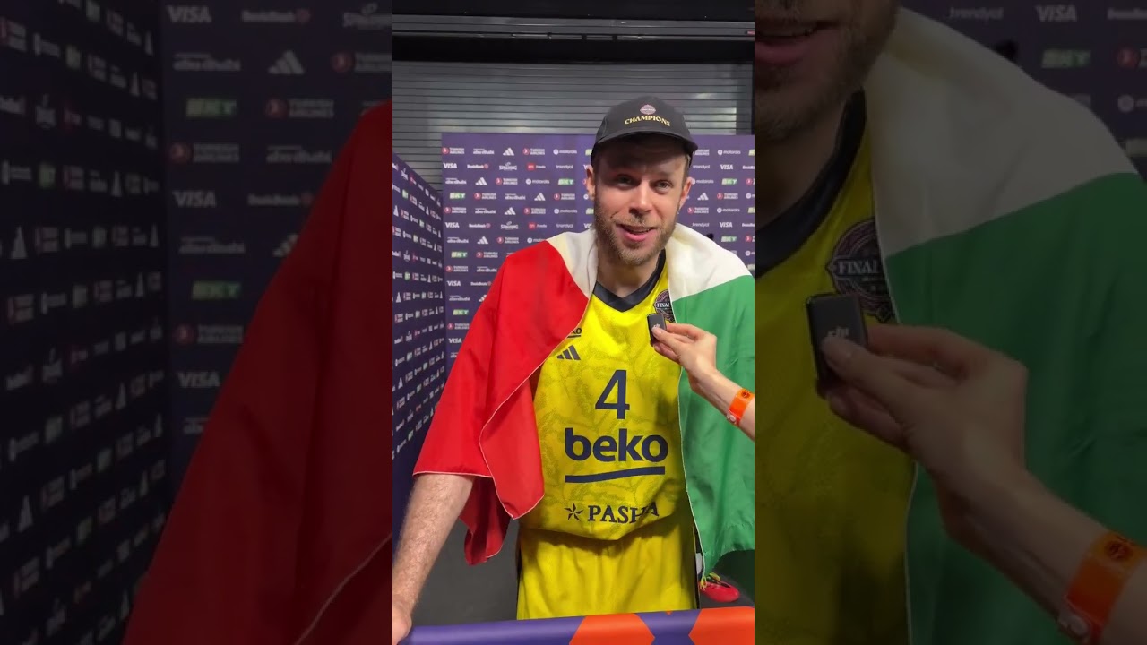 Nicolo Melli speaks after the Euroleague Final