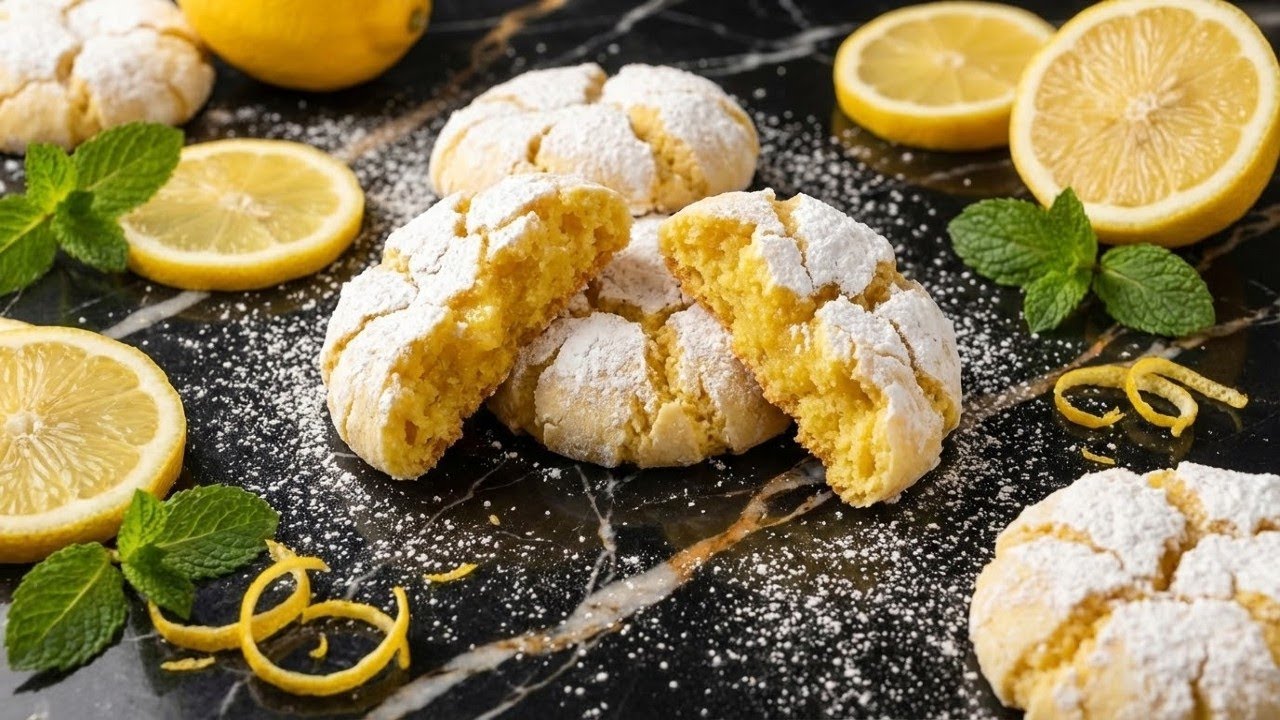 Тающий во рту лимонный бисквит 🍋🍪 Домашний рецепт 👀