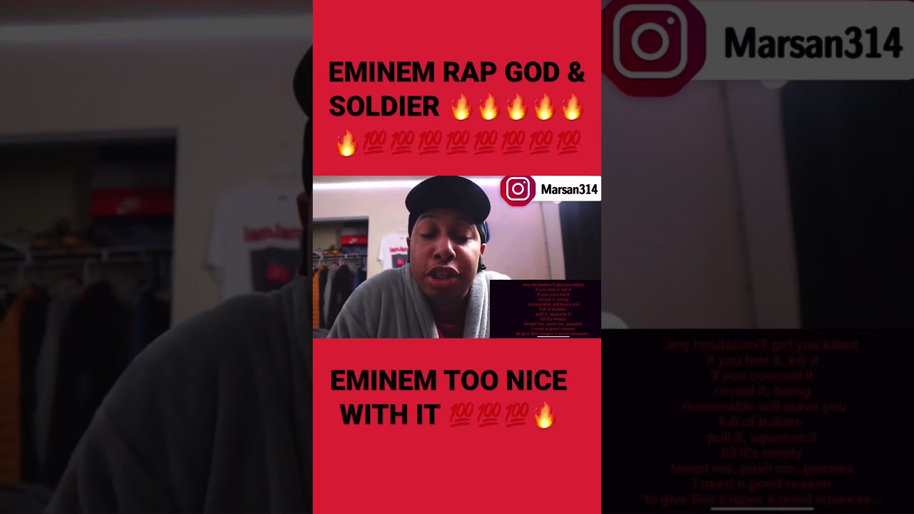 EMINEM RAP GOD & SOLDIER !! 🔥🔥 EMINEM SNAPPED!! #eminem #slimshady #rapgod #reaction #8mile