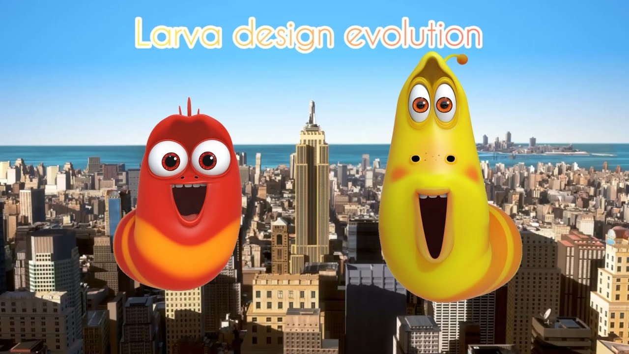 Evolution of larva designs 💛❤️ 2011-2025