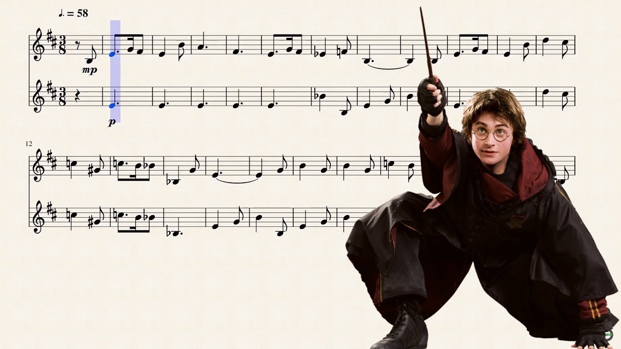 Hedwig's Theme for Bb Trumpet (Duet)