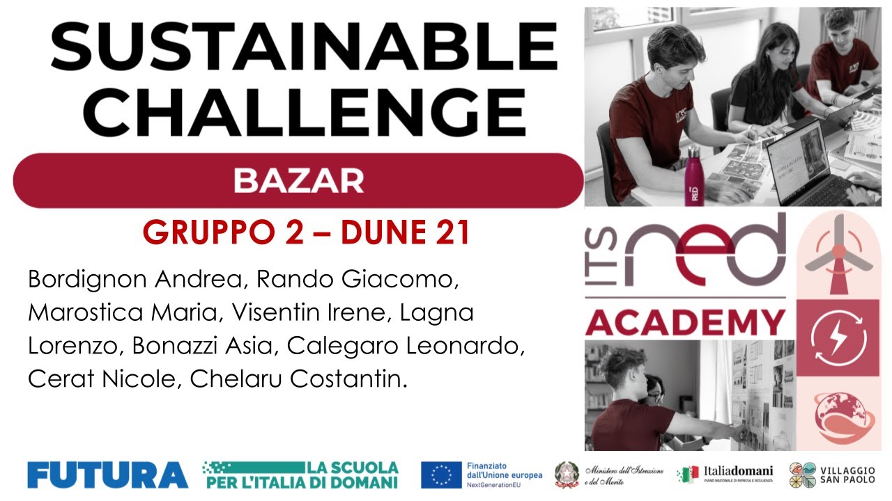 I progetti della ITS Sustainable Challenge 2025 | BAZAR- GRUPPO 2